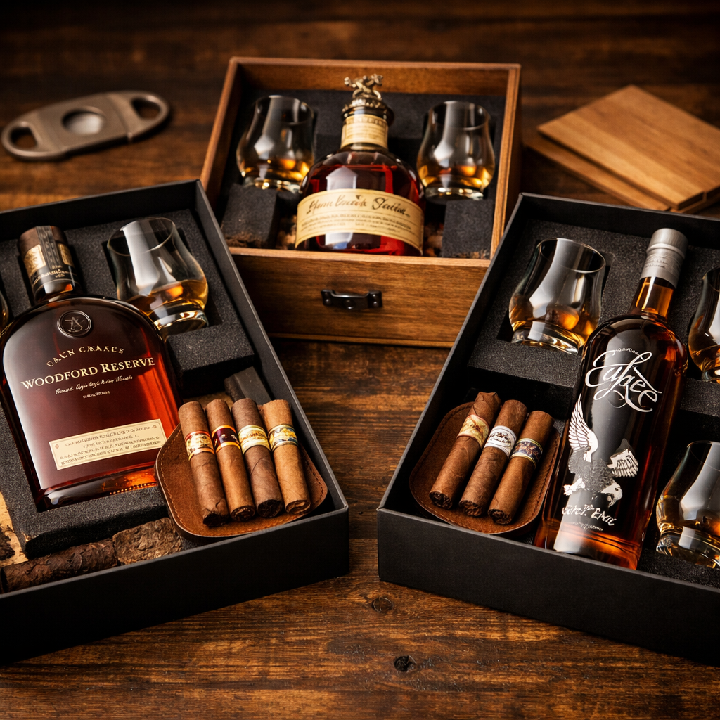 Best Bourbon and Cigar Gift Boxes to Buy in 2026